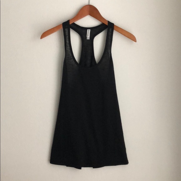 Racerback Tank In Deep Black... - Picture 2 of 7
